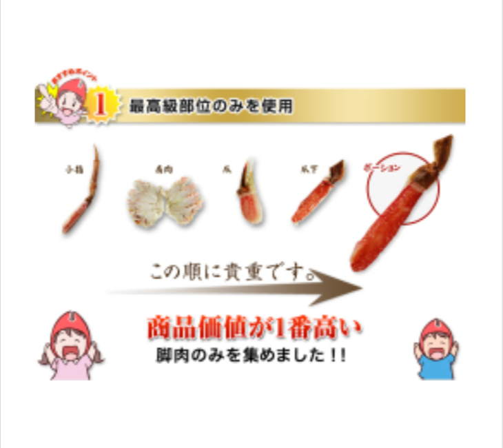 536：【かにしゃぶ用】特大６Ｌ～４Ｌ生ずわい脚肉むき身３０～４０本（約１kg）-厳選特産品専門店-匠本舗-10-13-2025_08_56_AM